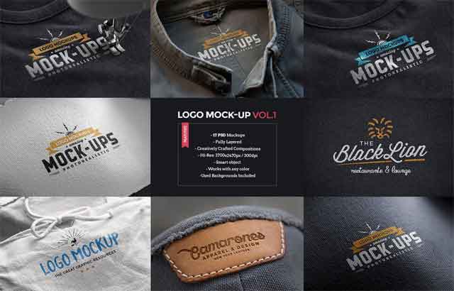 Logo Mock-Ups / Vol.1 826693 Free Download - PSDLY logo-mock-ups-vol.1-826693-free-download