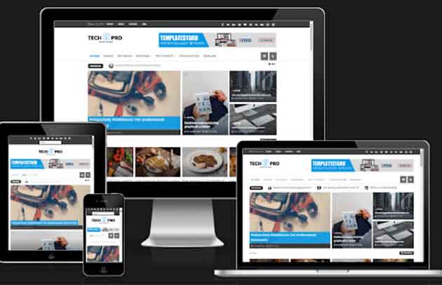 Top 5 Responsive Blogger Templates 2020 Free Download 8 Tech Pro News Magazine Blogger Template 1