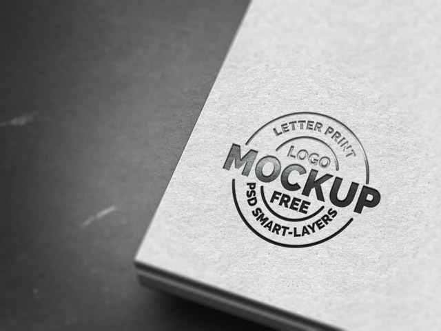 Latter-Print-Logo-Mockup-PSD Latter-Print-Logo-Mockup-PSD