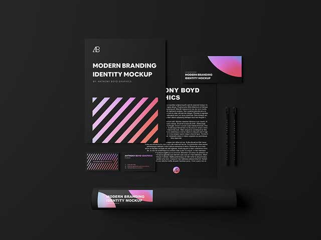 Modern-Branding-Identity-Mockup Modern-Branding-Identity-Mockup