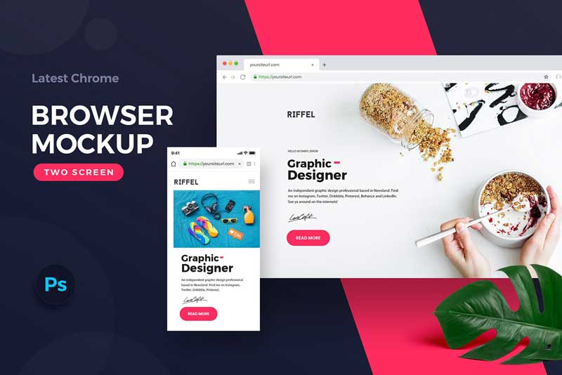 Browser-Screen-Mockups