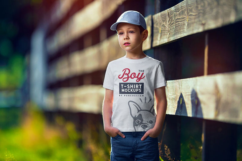Boy T-Shirt Mock-Up Set 2 Boy T Shirt Mock Up Set 1