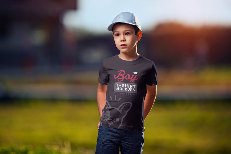 Boy T-Shirt Mock-Up Set 3 Boy T Shirt Mock Up Set 2