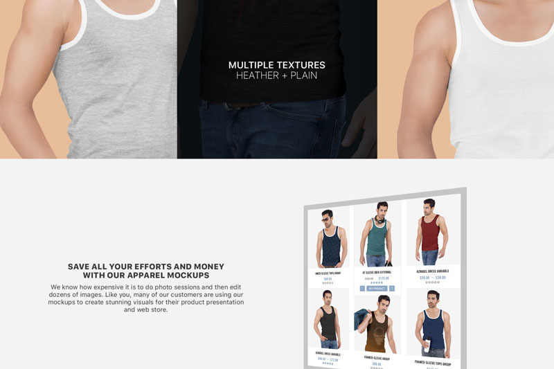 Mens Tank Top Mockup Set 4 Mens Tank Top Mockup Set 2
