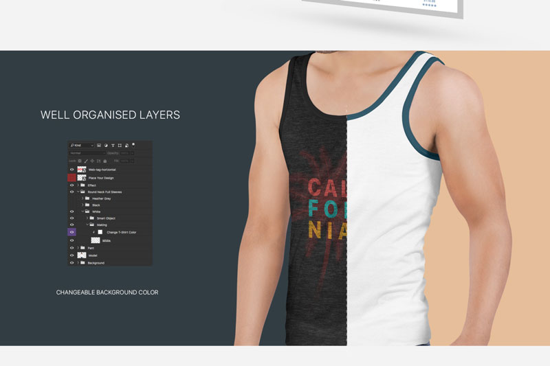 Mens Tank Top Mockup Set 3 Mens Tank Top Mockup Set 4