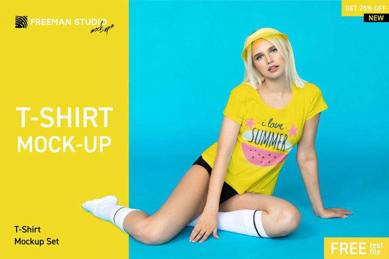 T Shirt Mock Up Set
