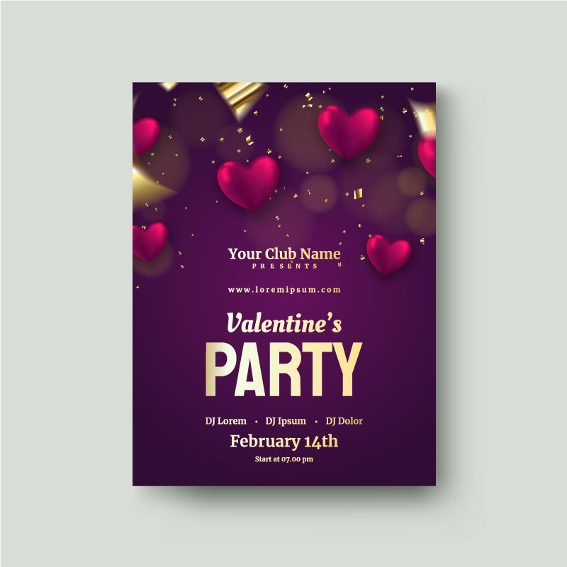 Valentine's Day poster Bundle 2 valentines day flyer 2