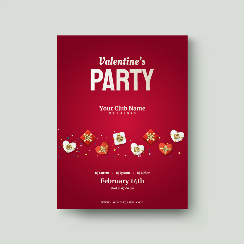 Valentine's Day poster Bundle 6 valentines day flyer 6