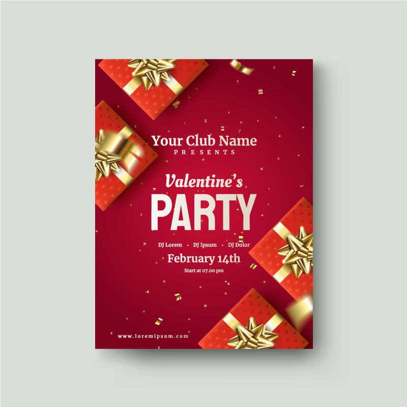 Valentine's Day poster Bundle 8 valentines day flyer 8