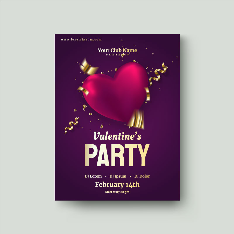Valentine's Day poster Bundle 9 valentines day flyer