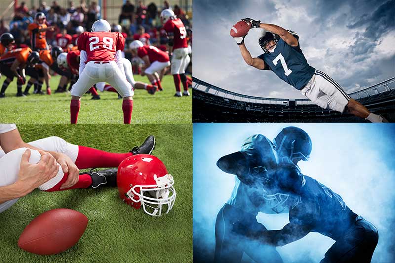 American Football Players 10 x JPEGs