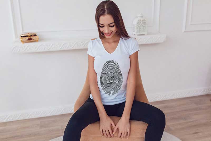 Hot look T-Shirt Mockup 2 T Shirt Mock Up with Hot Model 1
