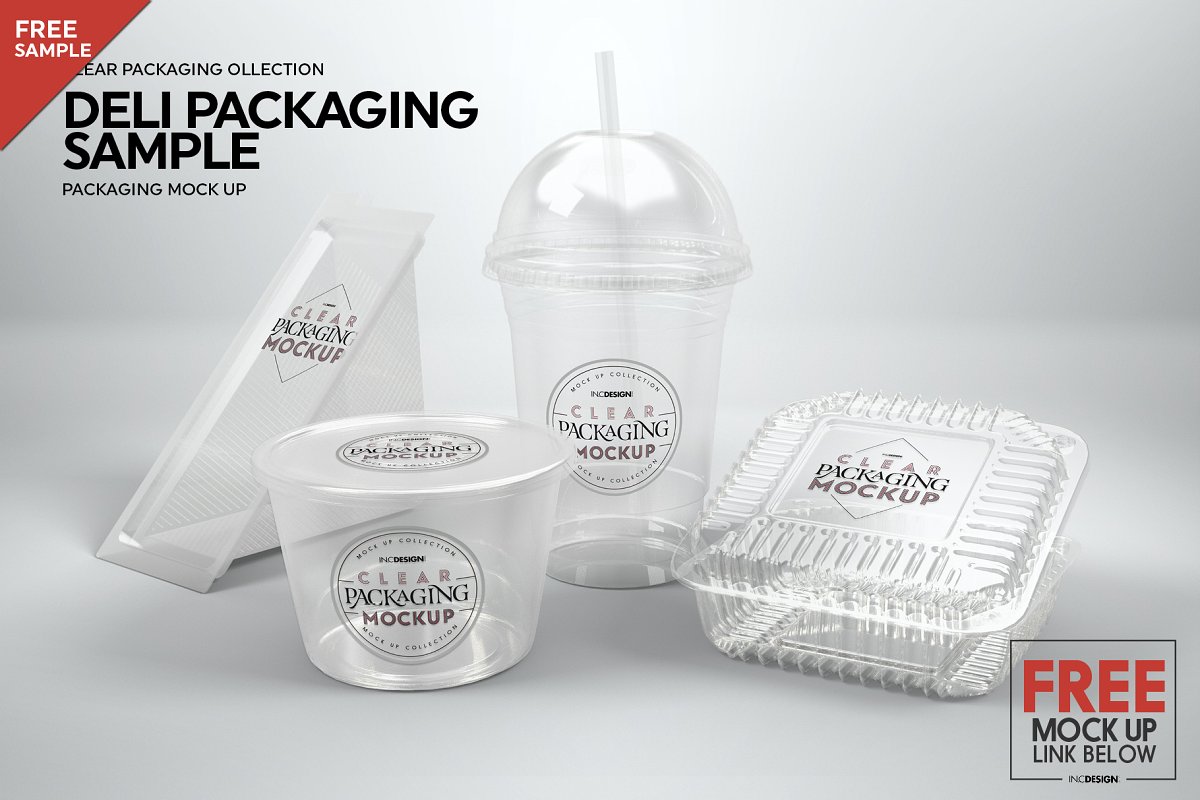 Clear Container Packaging Mockups Mega Bundle 11 cm freeclearpreview