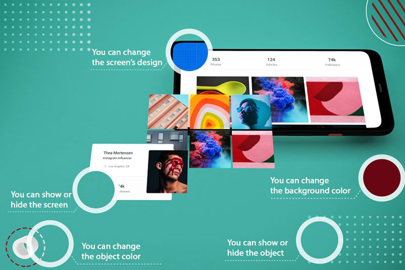 Abstract Pixel 4 Mockup V.2 4559643 Abstract Pixel 4 Mockup V.2 4559643