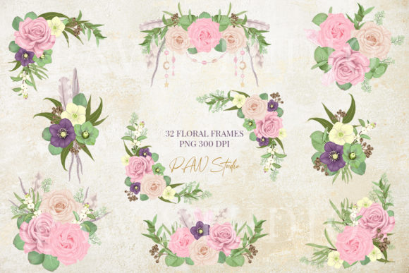 Boho Floral Frames Borders Wreath Clipar 3069225 3 Boho Floral Frames Borders Wreath Clipar Graphics 3069225 2 580x387 1