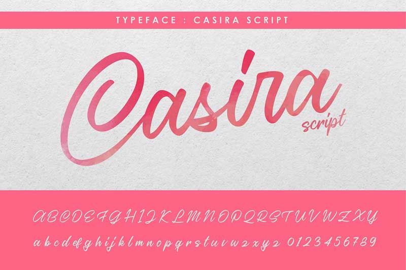 Casira Script Font 4 Casira Script 3
