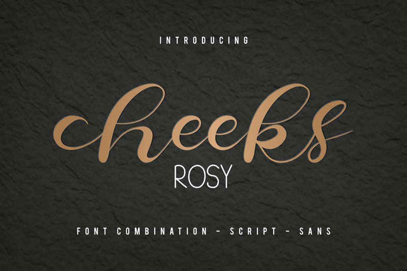 Cheeks Rosy Font 519201