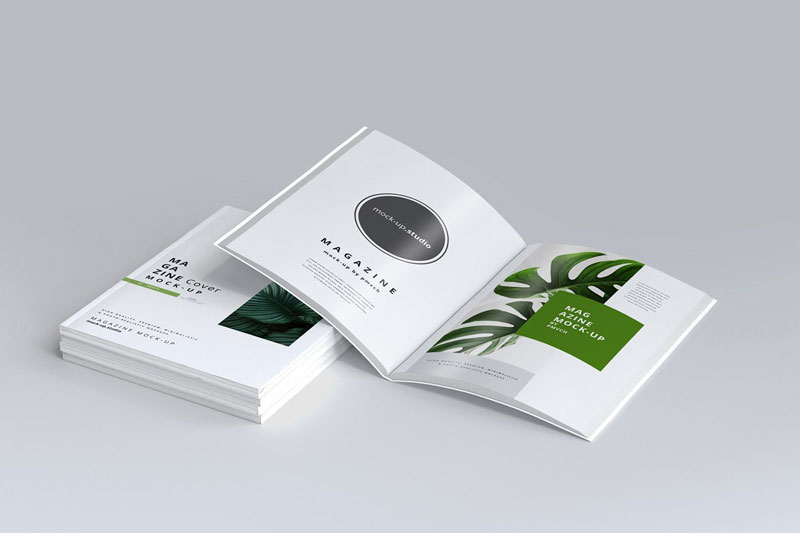 Magazine Cover And Inner Pages Mockups Magazine Cover And Inner Pages Mockups