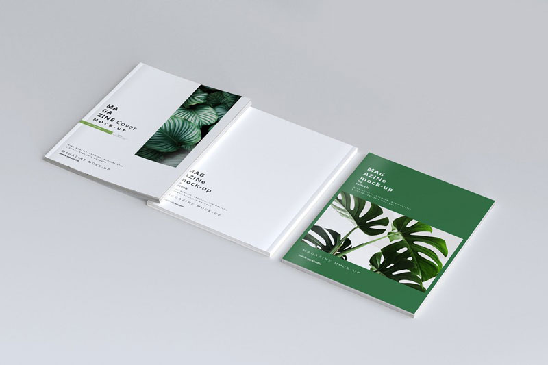 Magazine Cover And Inner Pages Mockups Magazine Cover And Inner Pages Mockups