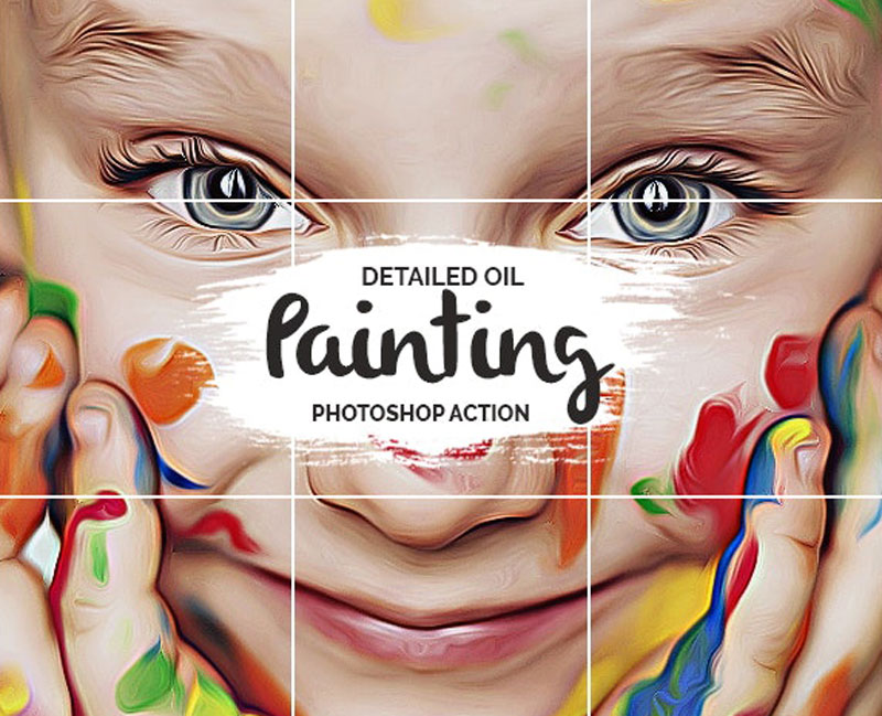 Oil Painting Photoshop Action 25789873