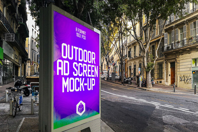 Outdoor Ad Screen MockUps 3 Outdoor Ad Screen MockUps 2