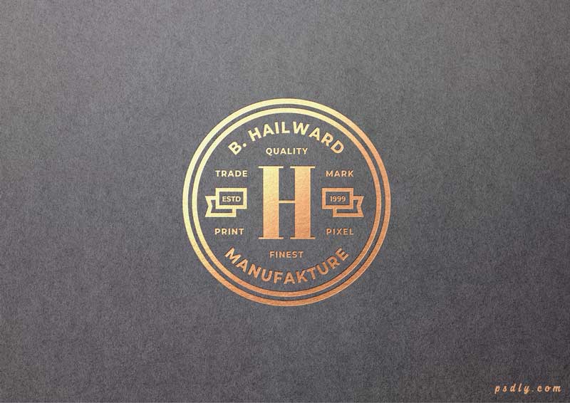 Paper Embossed Gold Foil Effect Mockup 332967661