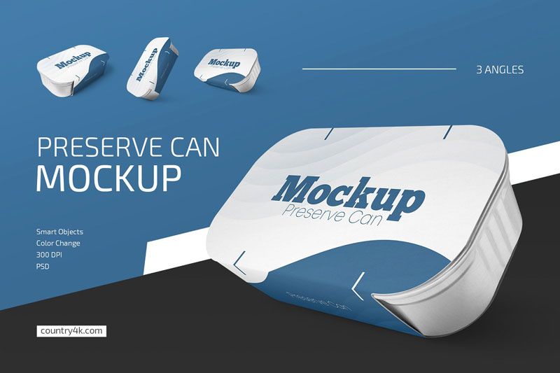 Preserve Can Mockup Set 4578955