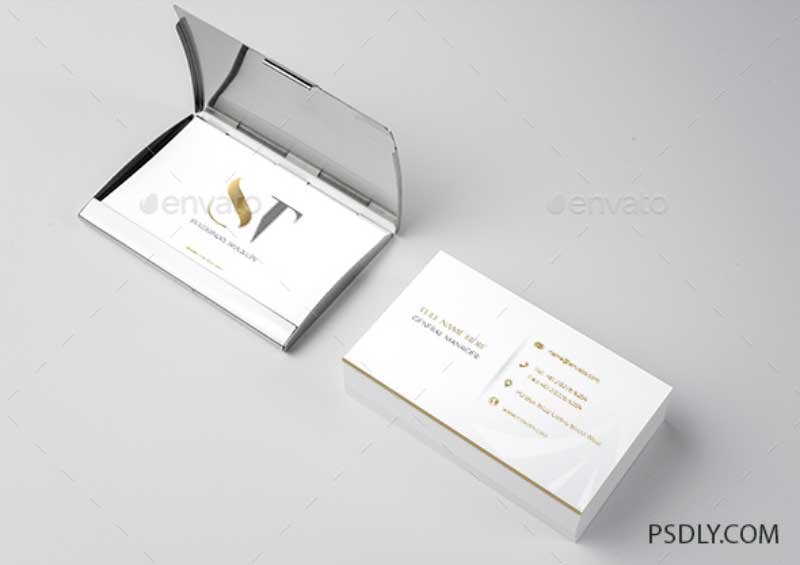 Realistic Business Card Mockup 2 Realistic Business Card Mockup 1
