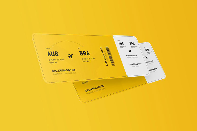 Round Corner Event Ticket Mockup 2504009 Round Corner Event Ticket Mockup 2504009