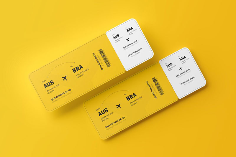 Round Corner Event Ticket Mockup 2504009 Round Corner Event Ticket Mockup 2504009