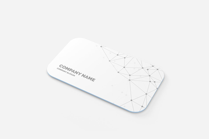 Rounded Corner Business Card Mockup 4 Rounded Corner Business Card Mockup 3