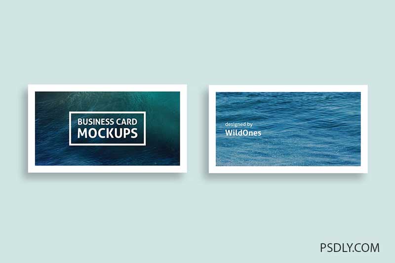 Simple Business Card Mockups 3 Simple Business Card Mockups 2