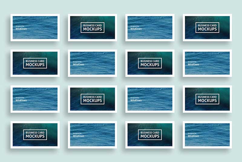 Simple Business Card Mockups 4 Simple Business Card Mockups 3