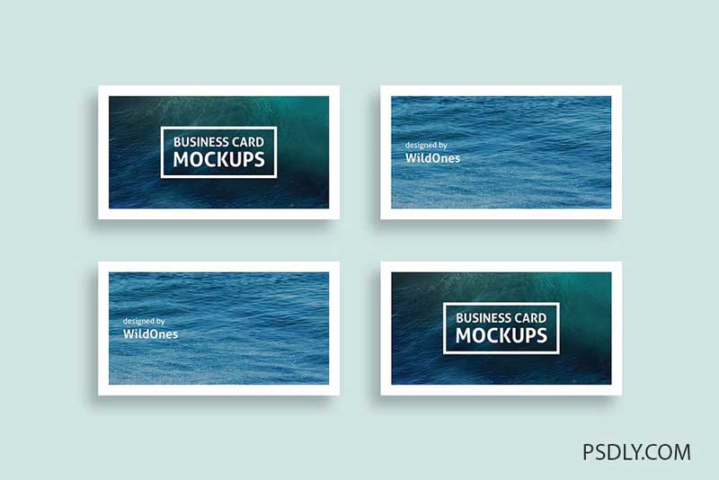 Simple Business Card Mockups 2 Simple Business Card Mockups