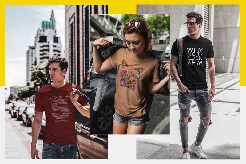 T-Shirt Mock-Up Urban Style 5 T Shirt Mock Up Urban Style 4