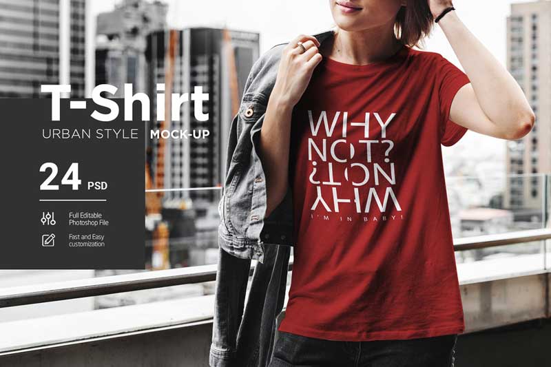 T Shirt Mock Up Urban Style