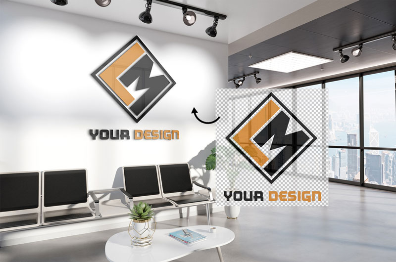 Urban Office Wall Logo Mockup 3 Urban Office Wall Logo Mockup 2