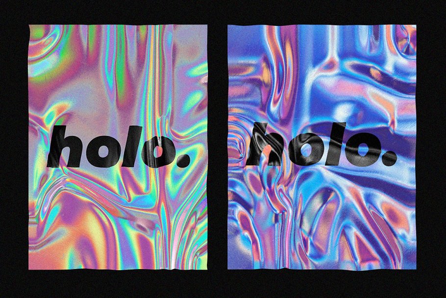 Holographic foil mock-up template 4 preview06