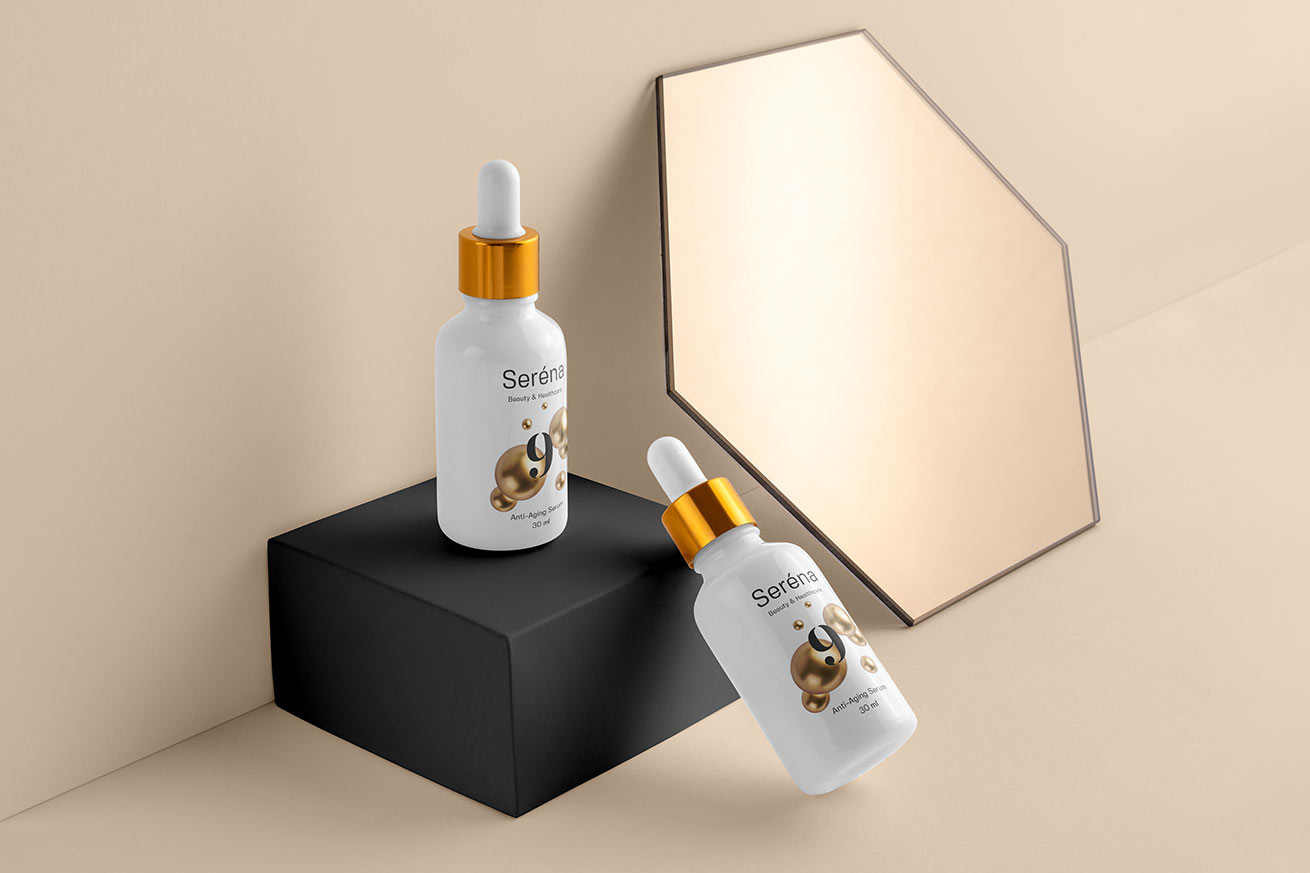 Serena - Cosmetics Branding Mock-ups Vol. 1 Serena - Cosmetics Branding Mock-ups Vol. 1