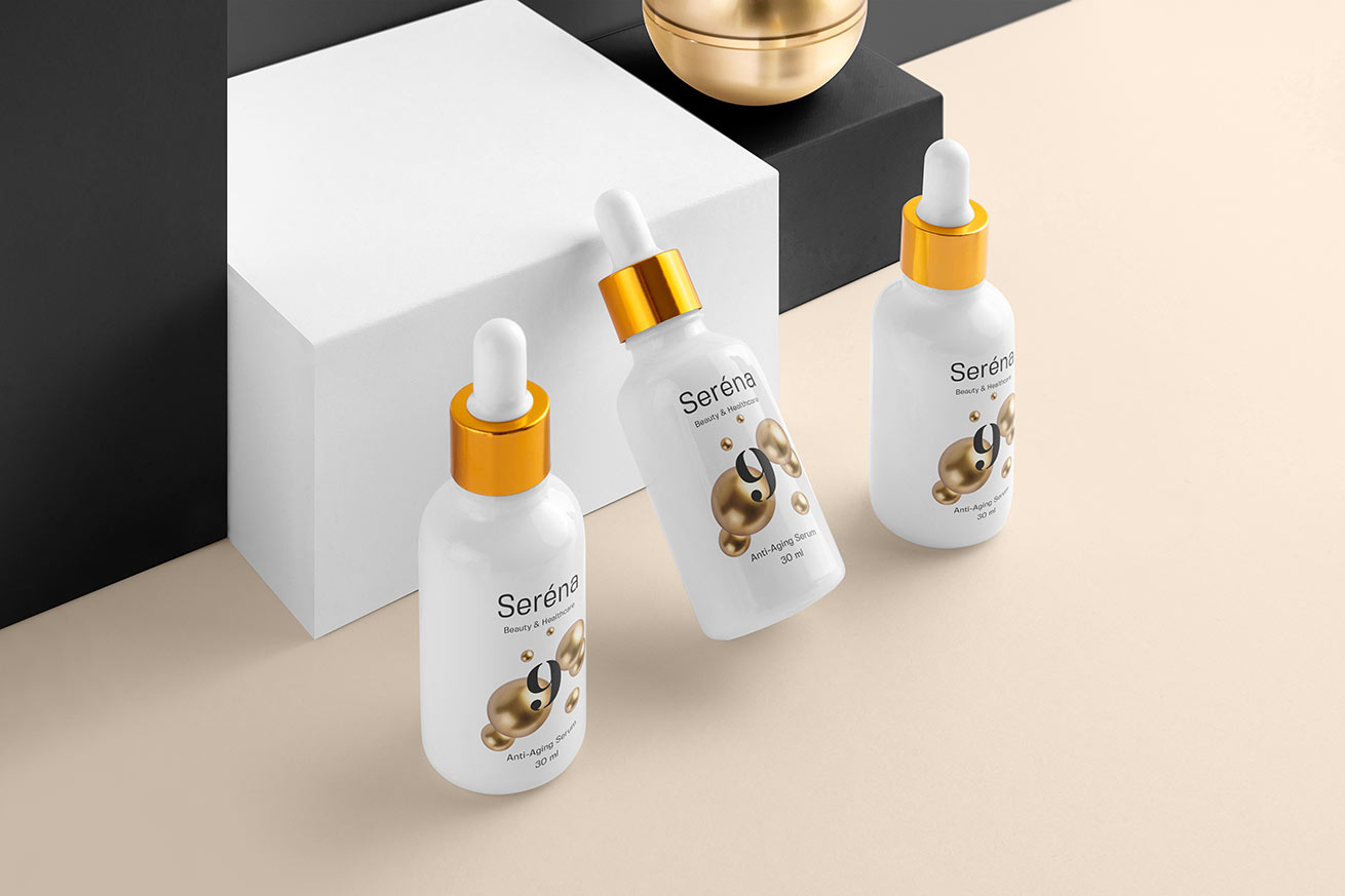Serena - Cosmetics Branding Mock-ups Vol. 1 Serena - Cosmetics Branding Mock-ups Vol. 1
