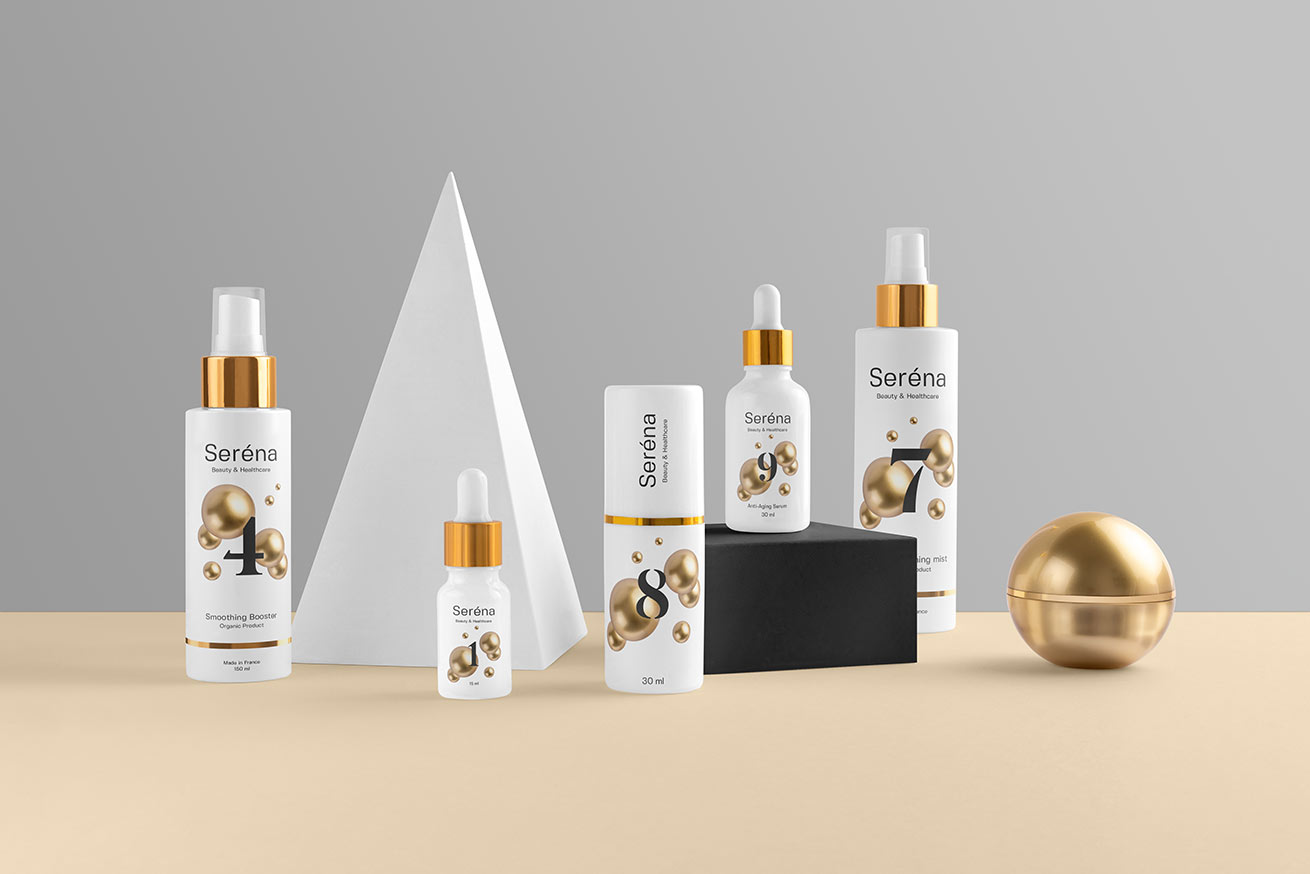 Serena - Cosmetics Branding Mock-ups Vol. 1 Serena - Cosmetics Branding Mock-ups Vol. 1