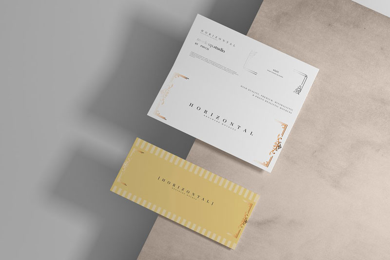 Bi Fold Horizontal Brochure Mockups 4756845