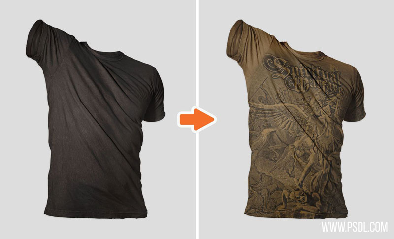 Distressed Shirt Mockup Template Distressed Shirt Mockup Template