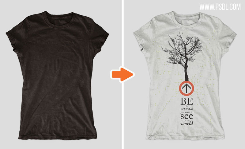 Distressed Shirt Mockup Template Distressed Shirt Mockup Template