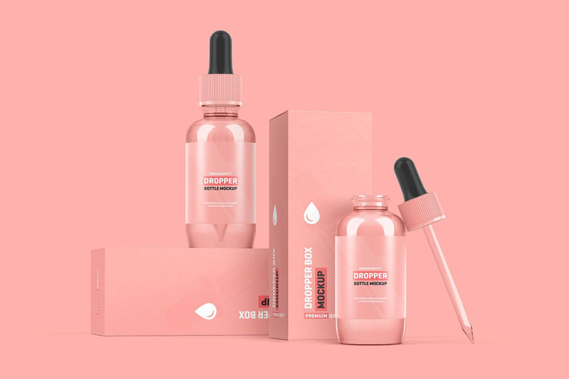 Dropper Bottle Packaging Mockup 4184896