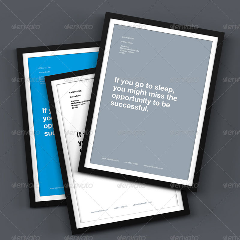 Frame / Poster Mock-up Pack Frame / Poster Mock-up Pack
