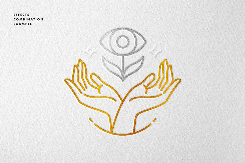 Hot Foil Logo Mockups 3 Hot Foil Logo Mockups 2