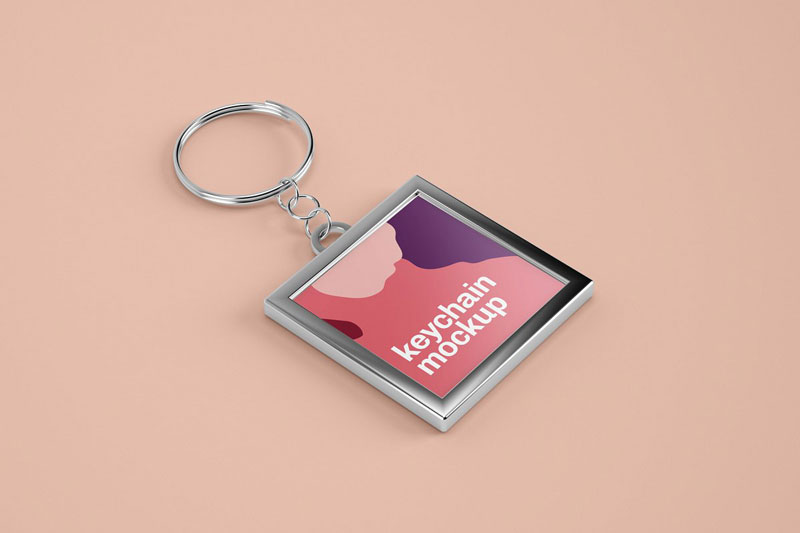 Silver & Card Keychain Mockup Set 4606587 Silver & Card Keychain Mockup Set 4606587