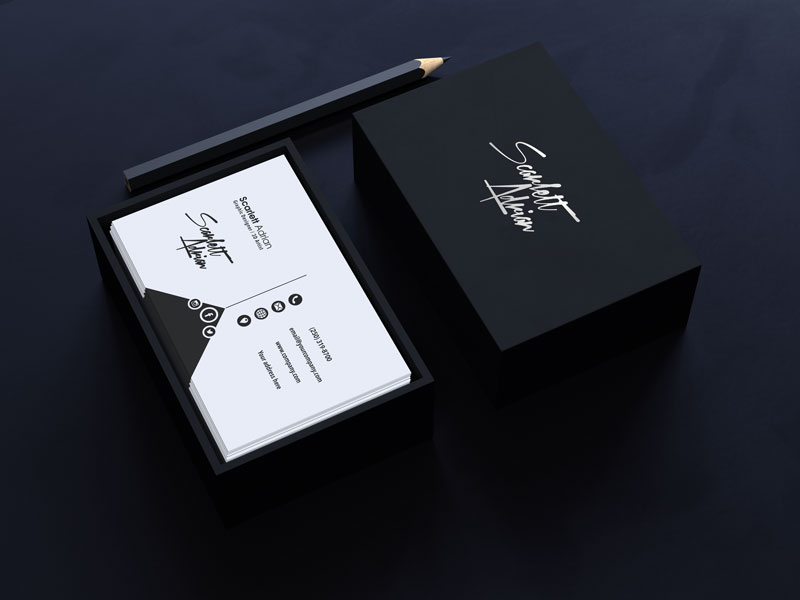 Luxury Boxed Business Card-Mockup Luxury Boxed Business Card-Mockup