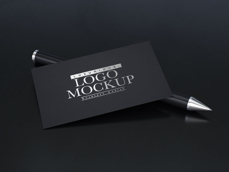 Luxury-Business-Card-Ink-Pen-Mockup Luxury-Business-Card-Ink-Pen-Mockup